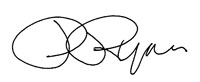 Patrick Ryan's signature